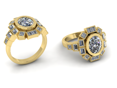 286 Female ring 3D Print Model