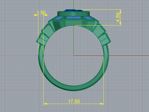 286 Female ring 3D Print Model