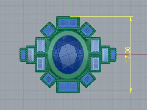 286 Female ring 3D Print Model