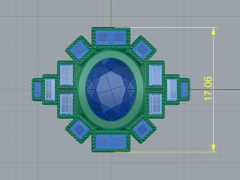 286 Female ring 3D Print Model