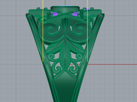 287 Ring with star and patterns stl 3DM 3D Print Model