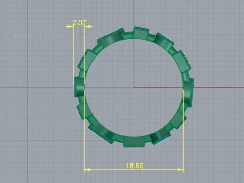 290 Ring 3DM STL 3D Print Model
