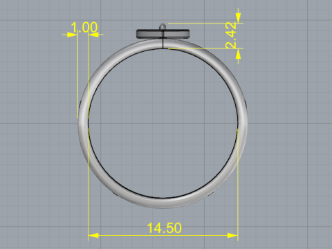 290 Ring 3DM STL Modello di stampa 3D