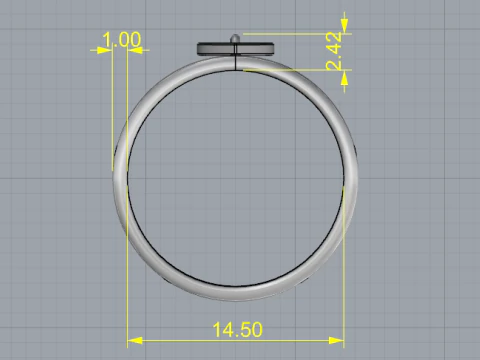 290 Ring 3DM STL 3D Print Model