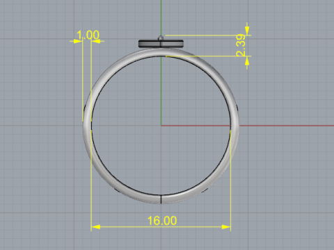 293 Ring with a heart 3DM STL 3D 打印模型
