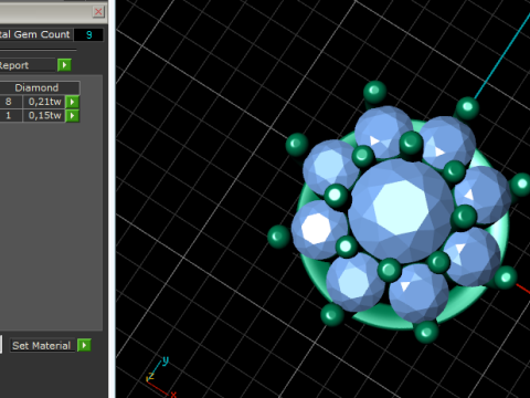 293 Ring with a heart 3294 Earrings 3DM STL 3D Print Model