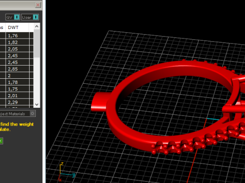 295 Ring with space for a rectangular stone 3DM STL Modelo de impresión 3D