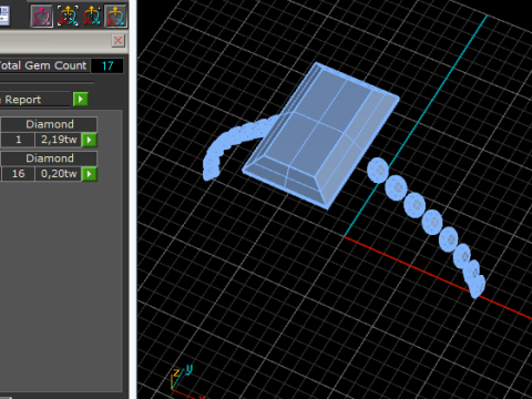 295 Ring with space for a rectangular stone 3DM STL Modelo de impresión 3D
