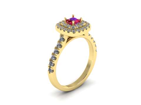 296 Ring for women 3DM STL 3Dプリントモデル