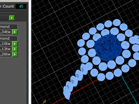 296 Ring for women 3DM STL 3Dプリントモデル