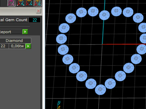 297 Earrings in the form of a heart 3DM STL 3D Print Model
