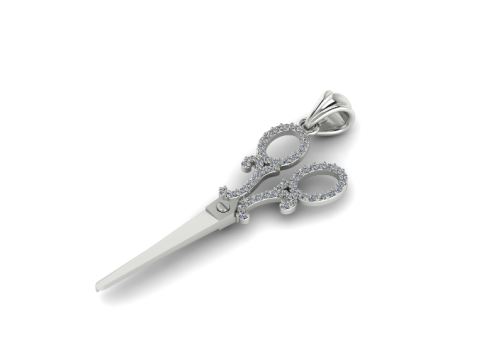 300 Pendant scissors 3Dプリントモデル