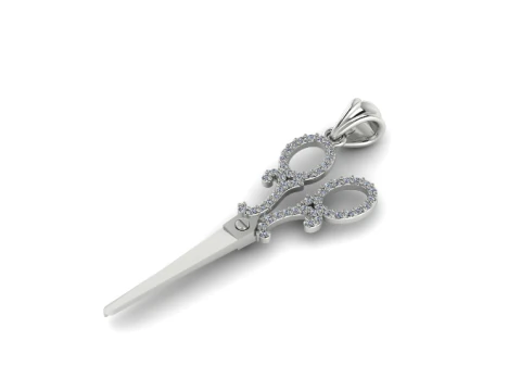 300 Pendant scissors 3D Print Model