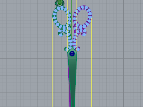 300 Pendant scissors 3D 打印模型