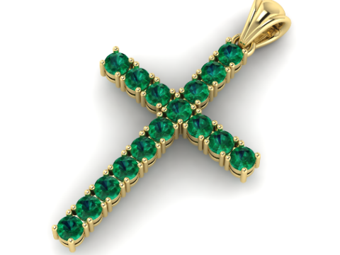 301 Pendant cross 3DM STL 3D Print Model