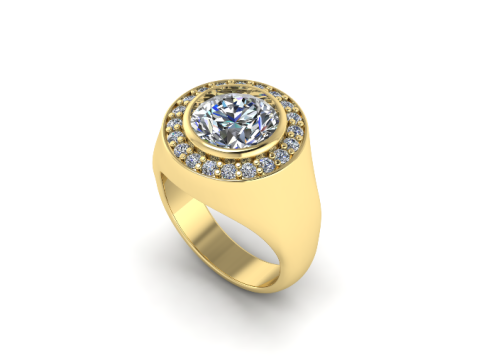 302 Ring with finger size 1650mm 3DM STL Modèles 3D en vedette
