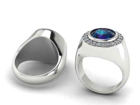 302 Ring with finger size 1650mm 3DM STL Modèles 3D en vedette