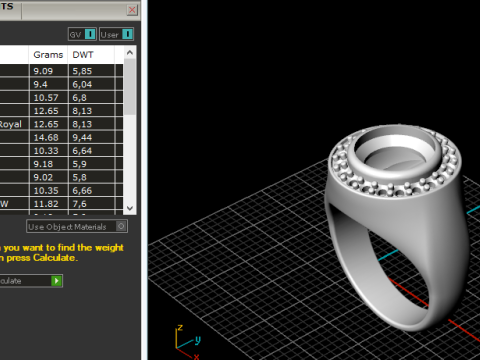 302 Ring with finger size 1650mm 3DM STL Modèles 3D en vedette