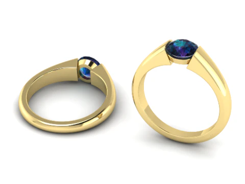 Pierścionek 303 z palcem rozmiar 1780mm 3DM STL Model do druku 3D