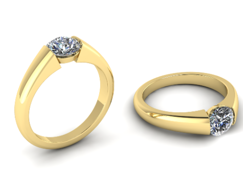 303 Ring with finger size 1780mm 3DM STL 3D Druckmodell
