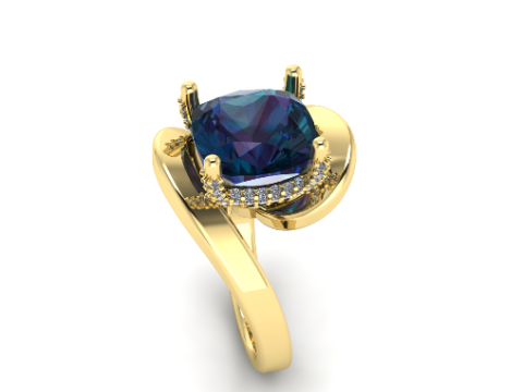 303 Ring with finger size 1780mm 3DM 3DM STL 3D Baskı Modeli