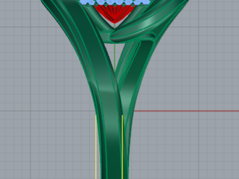 303 Ring with finger size 1780mm 3DM 3DM STL 3D Baskı Modeli