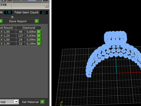 306 Ring for women with finger size 1620mm 3DM STL 3D-printmodel