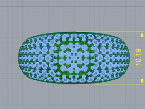 306 Ring for women with finger size 1620mm 3DM STL 3D-printmodel