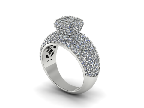 306 Ring for women with finger size 1620mm 3DM STL 3D-printmodel