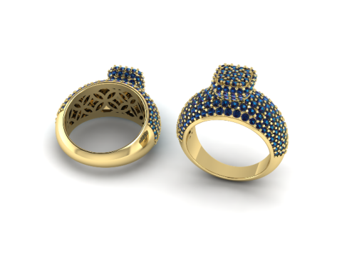 306 Ring for women with finger size 1620mm 3DM STL 3D-printmodel