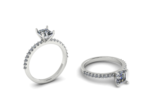 310 Wedding ring with a finger size 1750mm 3DM STL 3D Print Model