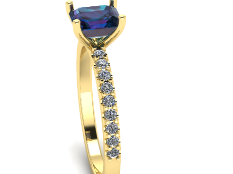 310 Wedding ring with a finger size 1750mm 3DM STL 3D Baskı Modeli