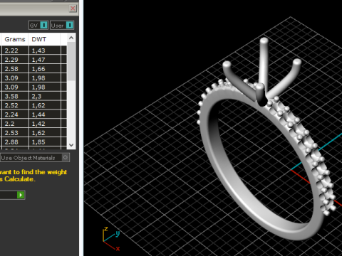 310 Wedding ring with a finger size 1750mm 3DM STL 3D Baskı Modeli