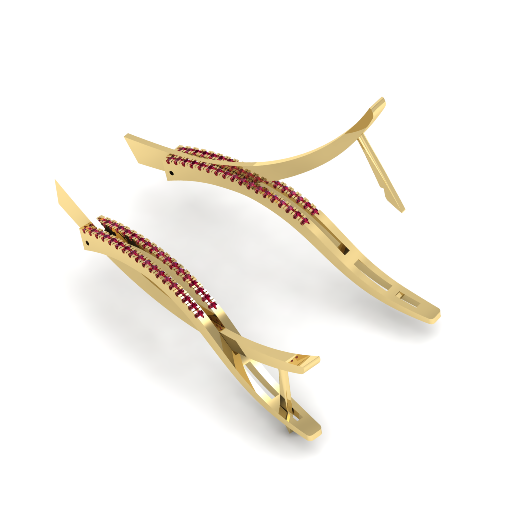312 Earrings 3DM STL 3D Print Model .c4d .max .obj .3ds .fbx .stl .blend 