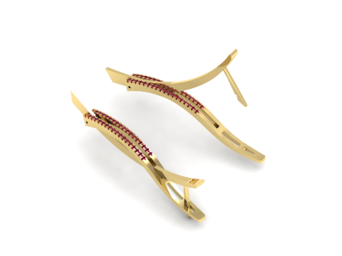312 Earrings 3DM STL 3Dプリントモデル