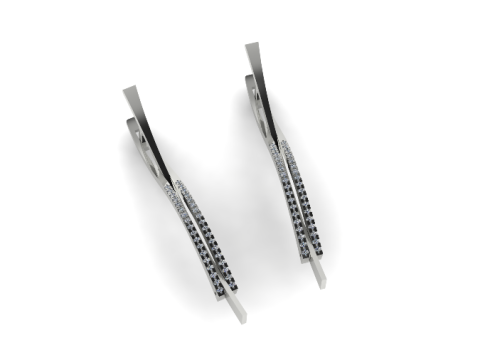 312 Earrings 3DM STL 3D Print Model