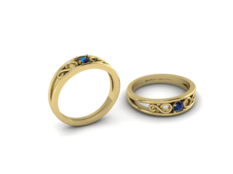 314 Ring with patterns 3DM STL 3D Print Model