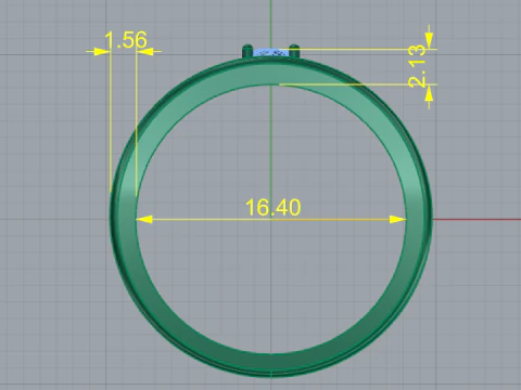 314 Ring with patterns 3DM STL 3D Print Model