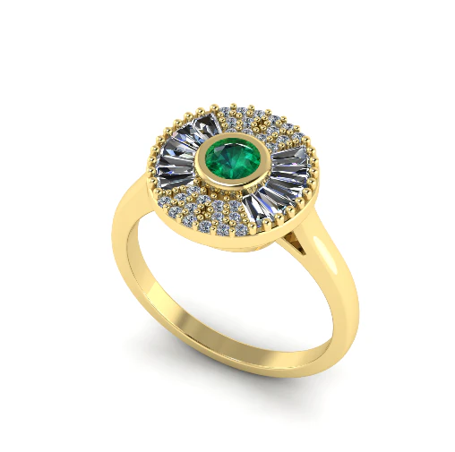 315 Womens ring with places of different stones 3DM STL 3D Print Model .c4d .max .obj .3ds .fbx .stl .blend