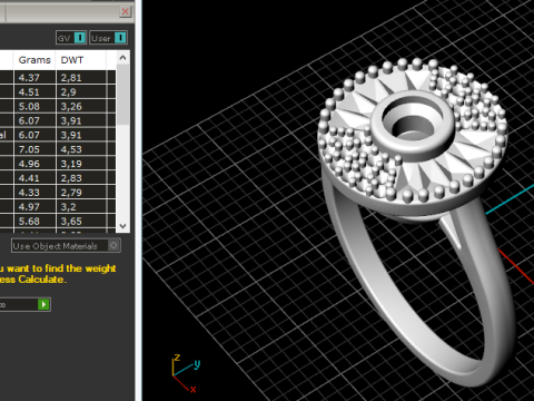 315 Womens ring with places of different stones 3DM STL 3D Print Model