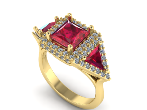 316 Ring for women 3DM STL 3D 打印模型