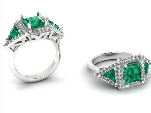 316 Ring for women 3DM STL 3D 打印模型