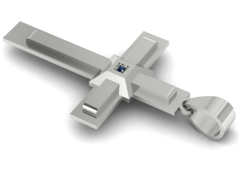 317 Pendant cross 3DM STL Modelo de Impressão 3D