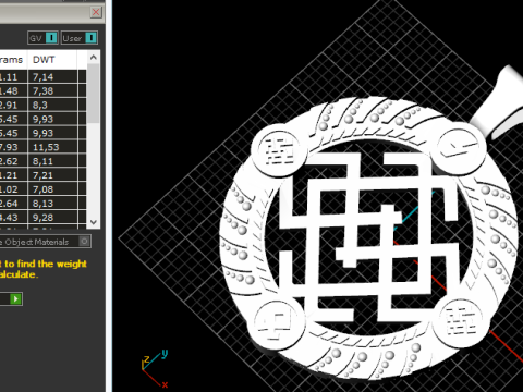 317 Pendant cross 3DM 318 Amulet Belobog or Svarozhich 3DM STL 3D प्रिंट मॉडल