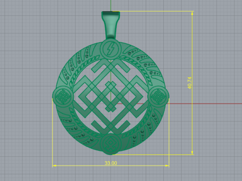 317 Pendant cross 3DM 318 Amulet Belobog or Svarozhich 3DM STL 3D प्रिंट मॉडल