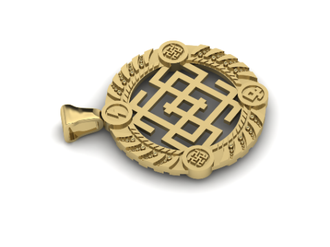 317 Pendant cross 3DM 318 Amulet Belobog or Svarozhich 3DM STL 3D प्रिंट मॉडल