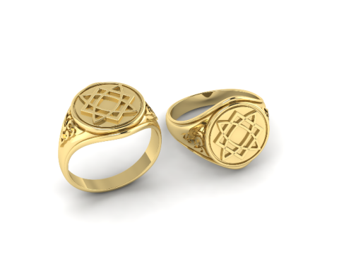 319 Mens ring with patterns 3DM STL 3D 프린트 모델
