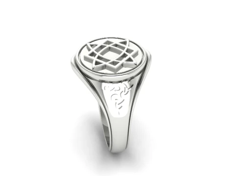 319 Mens ring with patterns 3DM STL 3D Print Model