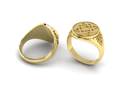319 Mens ring with patterns 3DM STL 3D Print Model