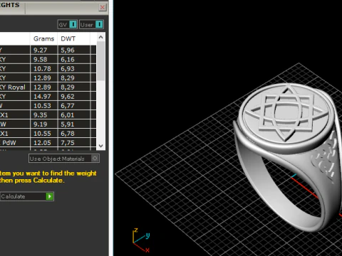 319 Mens ring with patterns 3DM STL 3D Print Model